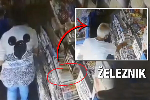 DEDA LOPOV BRŽI I OD BRZOG GONZALESA: Sraman snimak KRAĐE u Železniku ZGROZIO JAVNOST! Zar pod STARE DANE?! (VIDEO)