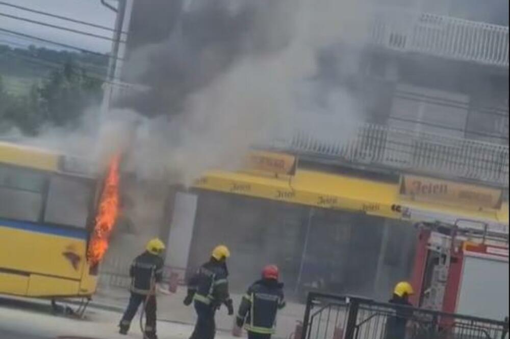 BUKTI VATRA NA MIRIJEVU: Vatrogasci U AKCIJI, pokušavaju da obuzdaju vatrenu stihiju (VIDEO)