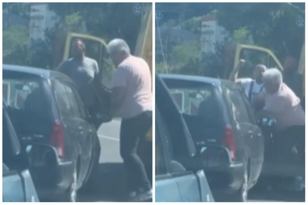 ŽESTOKA MAKLJAŽA NA RAKOVIČKOM PUTU, SEVALE PESNICE, A RADILE I NOGE: Čovek nije mogao DA SE ZAUSTAVI (VIDEO)