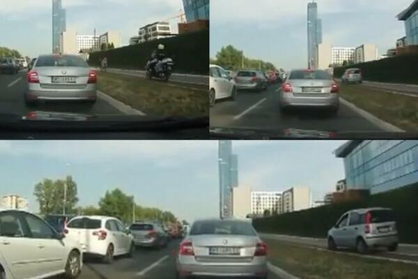 UHVAĆEN JE NA DELU KAD SE NAJMANJE NADAO: Saobraćajac mu se STVORIO iza leđa, pa je popio KAZNU! (VIDEO)