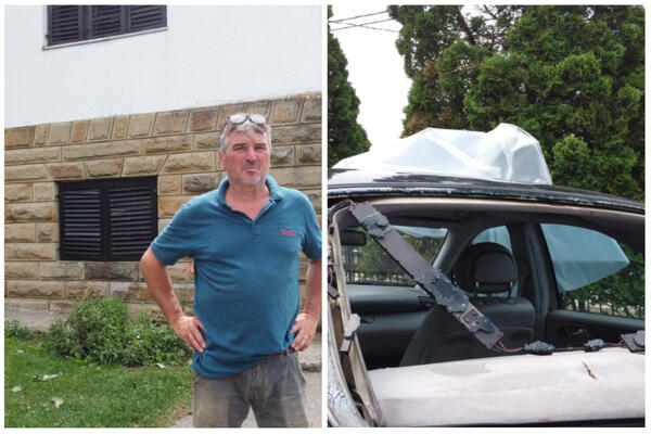 MILORADU ZA SAMO 15 MINUTA STRADAO CEO VOZNI PARK: Najsilovitiji udar oluje bio je u NJEGOVOM DOMAĆINSTVU (FOTO)