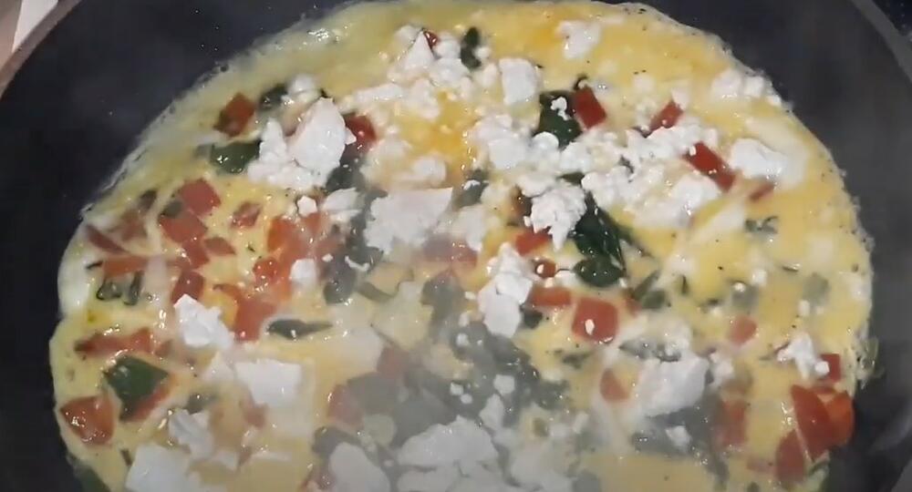 Kajgana sa sirom i spanaćem