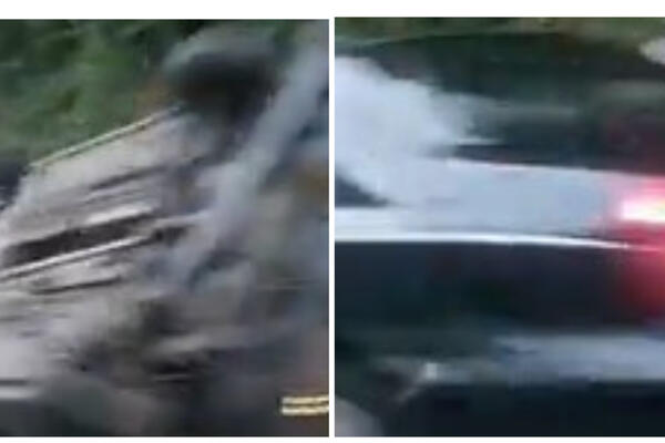 SAOBRAĆAJNA NESREĆA NA AVALSKOM PUTU: Automobil završio NA KROVU (VIDEO)
