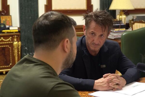 "HVALA TI NA PODRŠCI NAŠEM NARODU" Šon Pen u Ukrajini sa ZELENSKIM! (FOTO/VIDEO)