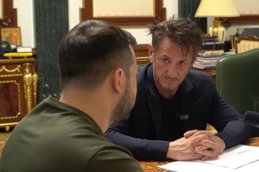 "HVALA TI NA PODRŠCI NAŠEM NARODU" Šon Pen u Ukrajini sa ZELENSKIM! (FOTO/VIDEO)