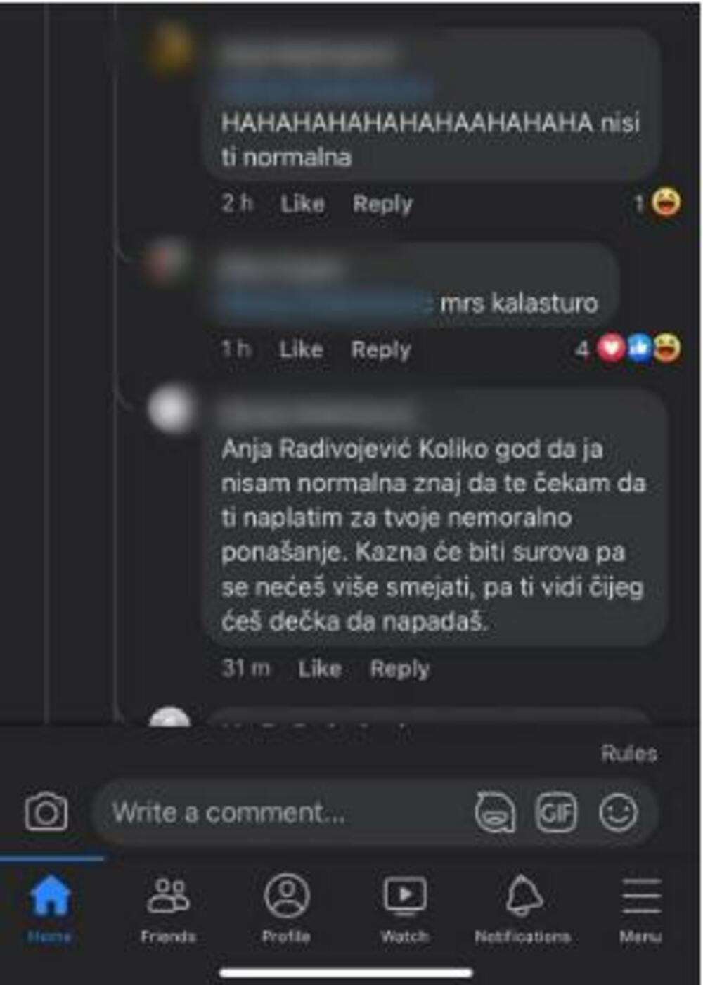 Svađa na Facebooku