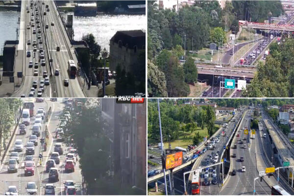 BEOGRAD STOJI, VOZILA SE NE MIČU: Haos u prestonici, LJUDI NERVOZNI A NAPOLJU SKORO PLUS 40! Ovuda nemojte nikako!