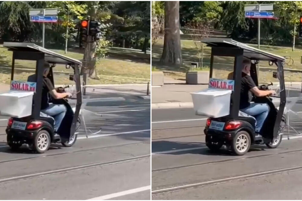 OVAKVO PREVOZNO SREDSTVO NISTE VIDELI U BG: Ne treba mu GORIVO, ne morate da vrtite PEDALE, lako se parkira (VIDEO)