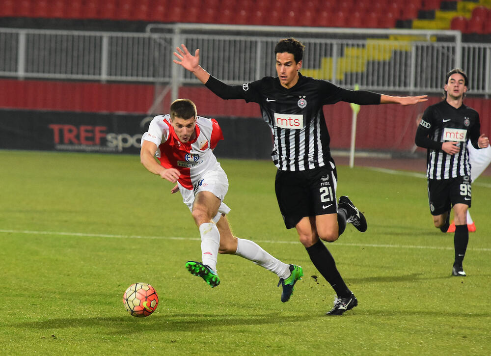 Jevtović u dresu Partizana