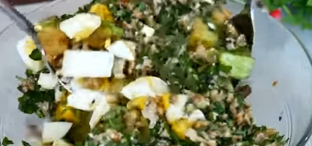 Salata od tikvica i kuvanih jaja