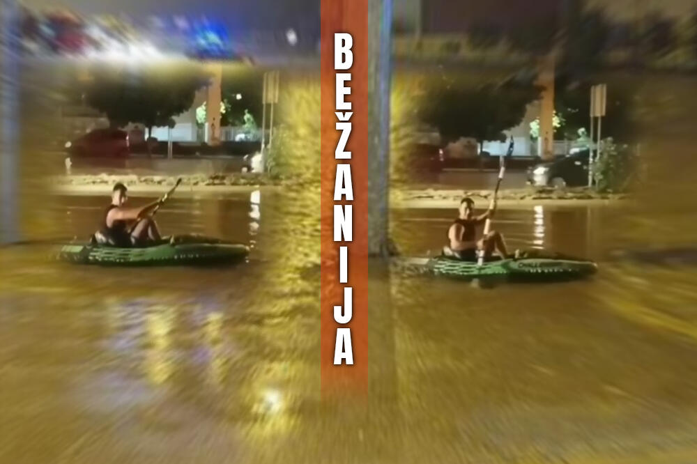 NEVEROVATAN PRIZOR NA BEŽANIJI: Seo je u OVO i probijao se kroz POTOP na ULICAMA! (VIDEO)