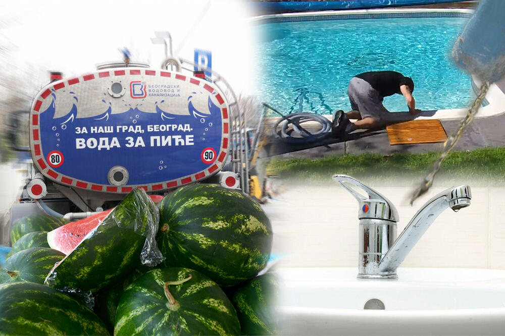 SRBI HLADE LUBENICE, PUNE BAZENE, PERU ULICE: Iz "Vodovoda" su nam otkrili na šta Beograđani najviše troše VODU!