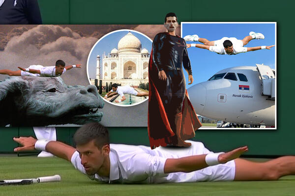 JE LI TO PTICA? AVION? NE, TO JE NOVAK ĐOKOVIĆ! Najjače montaže Noleta: Kao TOM KRUZ, SPAJDERMEN, SUPERMEN (FOTO)