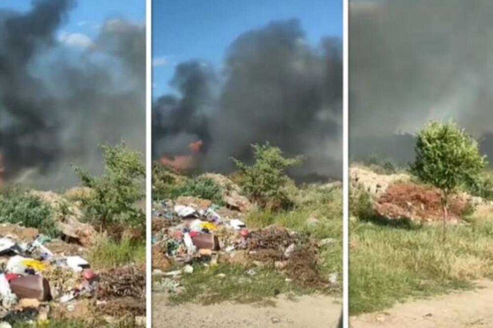 DIVLJA DEPONIJA U INĐIJI GORI VEĆ I DRUGI DAN: Ovo je STRAŠNO, gust dim nadvio se na Maradikom!