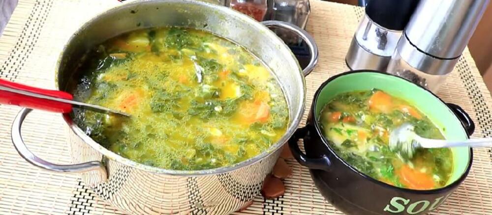 Čorba sa spanaćem, Povrće, Čorba