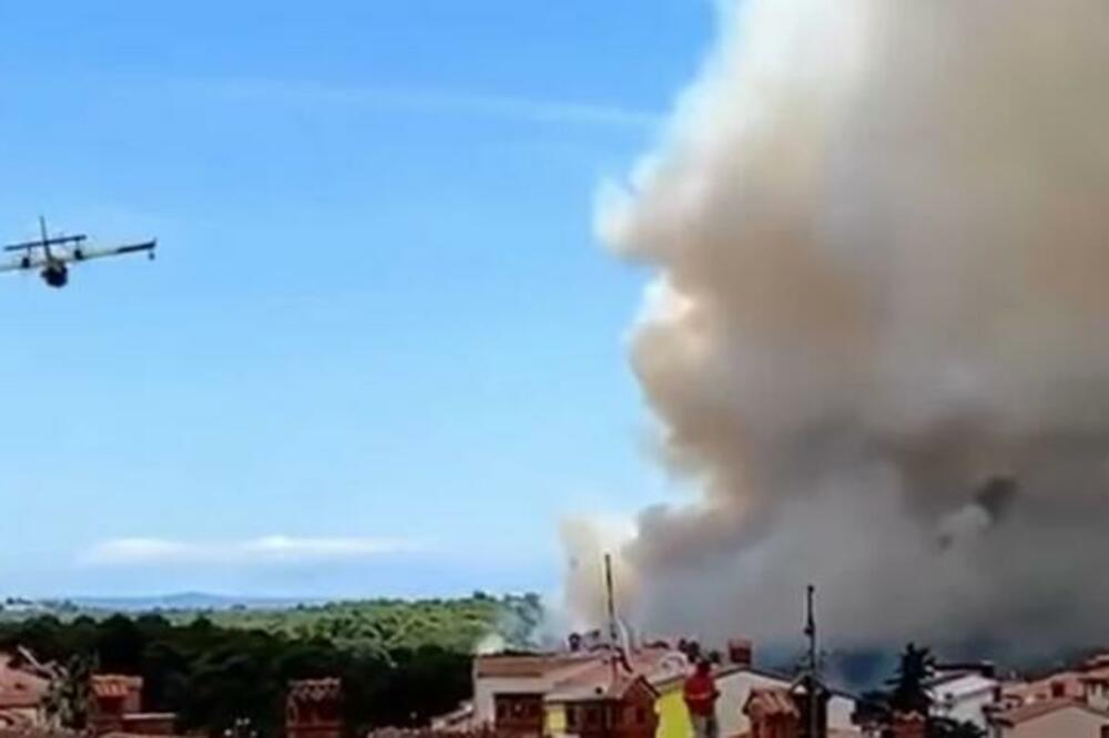 "POKUPILI VREDNE STVARI I POBEGLI": Veliki požar zahvatio Pulu, vatra nosila sve pre sobom BEZ STRUJE POLA GRADA!