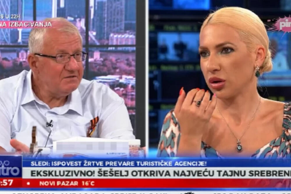 ŠEŠELJ ZAPUŠIO USTA JOVANI JEREMIĆ: Voditeljka ZINULA kad joj je lider SRS rekao OVO! (VIDEO)