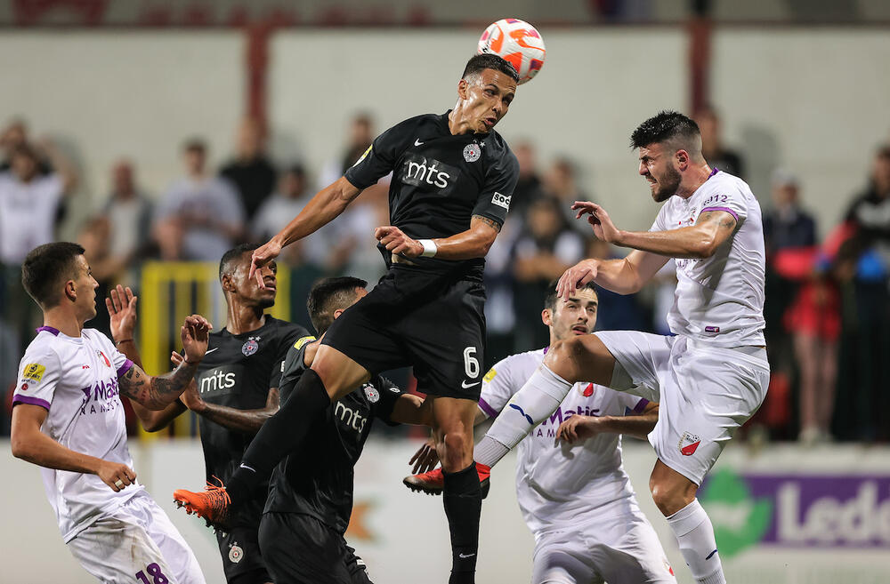 Detalj sa utakmice Javora i Partizana u Ivanjici iz prvog dela sezone