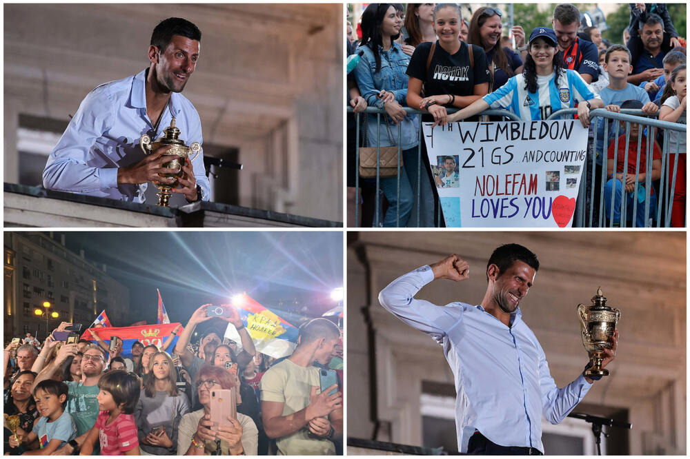 ĐOKOVIĆA POZDRAVILE HILJADE NAVIJAČA: Srpski INAT je bio presudan! Preukusna je trava, mnogo sam je gladan! (VIDEO)