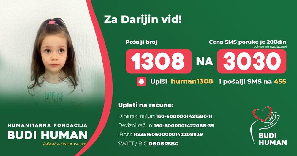 Za Darijin vid, Darija Taskovic