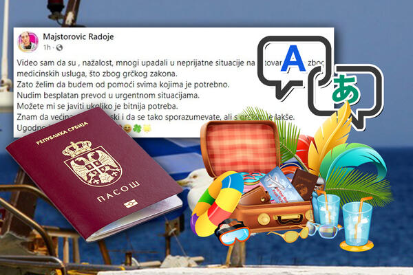 "NUDIM BESPLATAN...": Mladić oduševio sve USLUGOM koju nudi SRPSKIM TURISTIMA u Grčkoj, divan GEST! (FOTO)