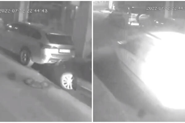 ZAKUCAO SE U PARKIRANO VOZILO NA VRAČARU PA POBEGAO: Oštetio dva vozila, ISPLIVAO ŠOK SNIMAK (VIDEO)