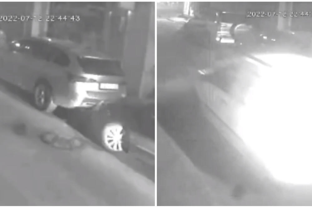 ZAKUCAO SE U PARKIRANO VOZILO NA VRAČARU PA POBEGAO: Oštetio dva vozila, ISPLIVAO ŠOK SNIMAK (VIDEO)