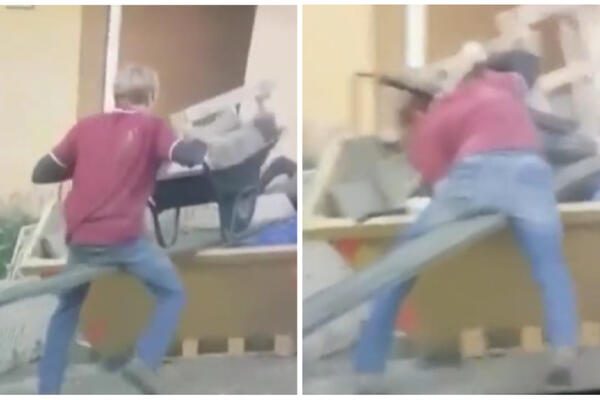 PAŠĆETE U NESVEST KADA VIDITE OVOG "PROFESIONALCA" NA DELU: Plakaćete od SMEHA, čak je i dasku ZAJAHAO! (VIDEO)