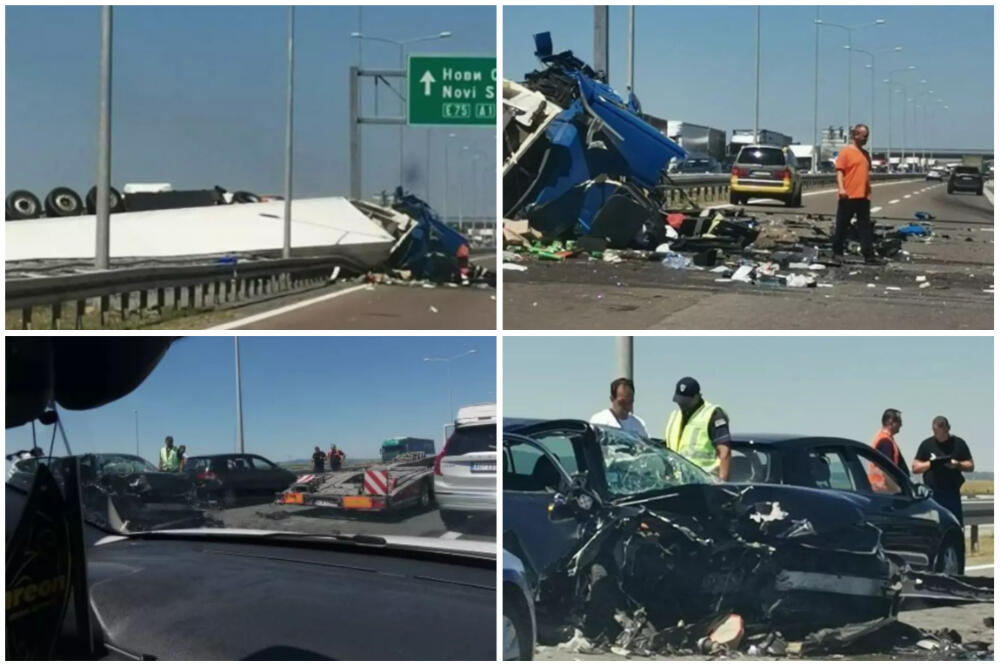 AUTO-PUT KA NOVOM SADU PUN PREVRNUTIH VOZILA: Ovako stravična nesreća nije se skoro DOGODILA! (VIDEO)