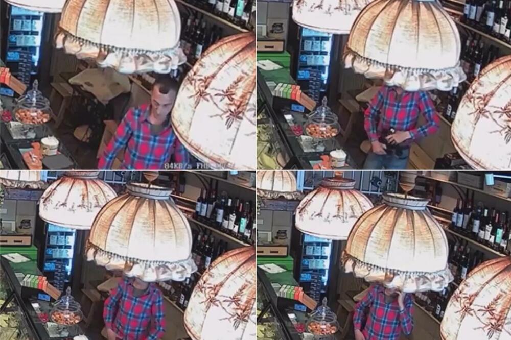 LOPOV USNIMLJEN NA DELU: Ukrao je FLAŠU ŽESTINE vrednu 18.000 dinara, KAMUFLIRAO JE U PANTALONE (VIDEO)