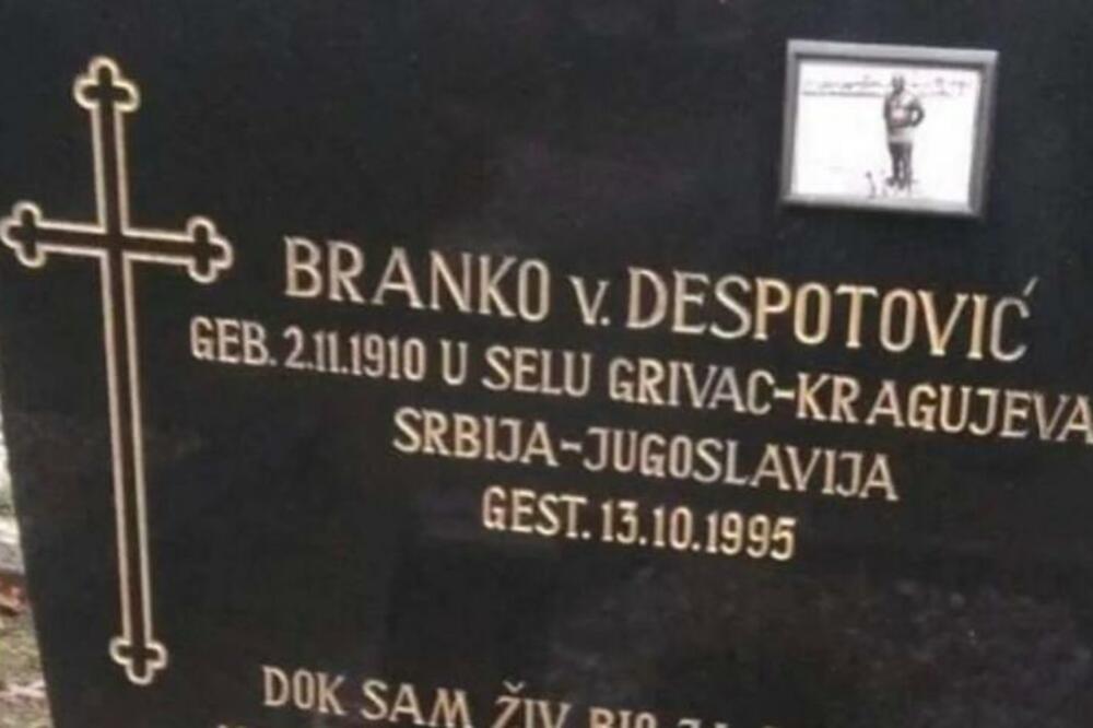 CELA SRBIJA GLEDA U SLIKU NA SPOMENIKU BRANKA DESPOTOVIĆA: Ovo nismo videli do sad, A TEK ŠTA PIŠE! (FOTO)