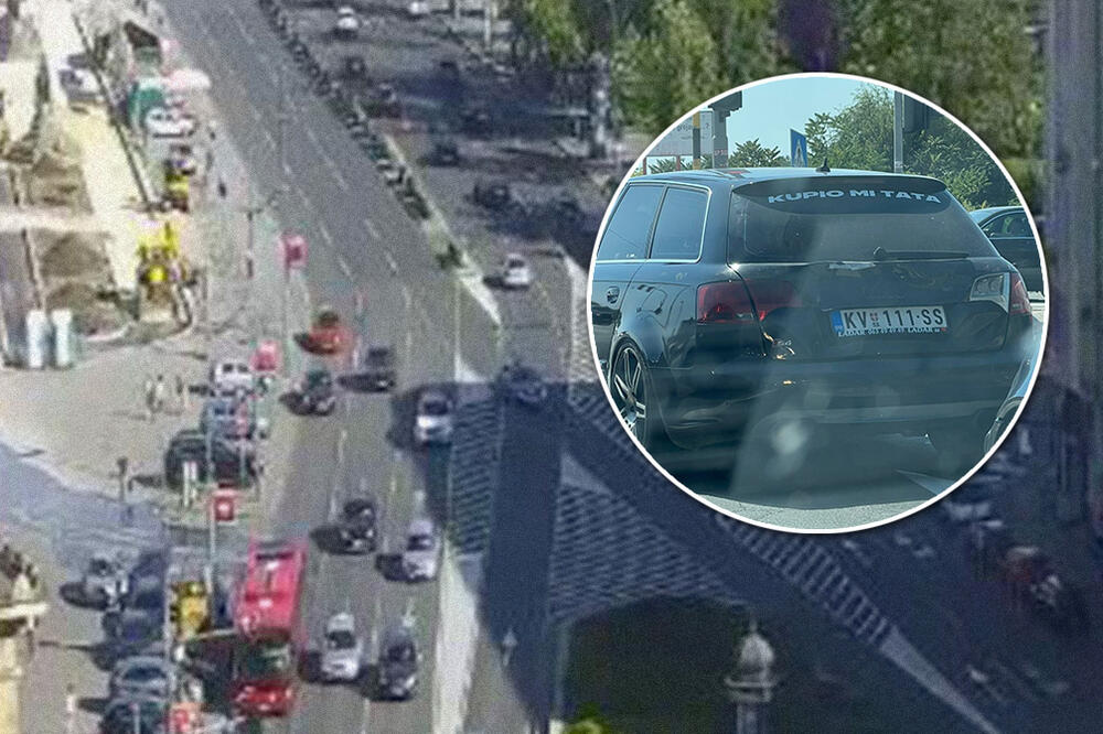 SLIKA DANA! Vozači u Bg-u gledali u 3 reči na zadnjem staklu automobila i slatko se ismejali, LEGENDICA (FOTO)