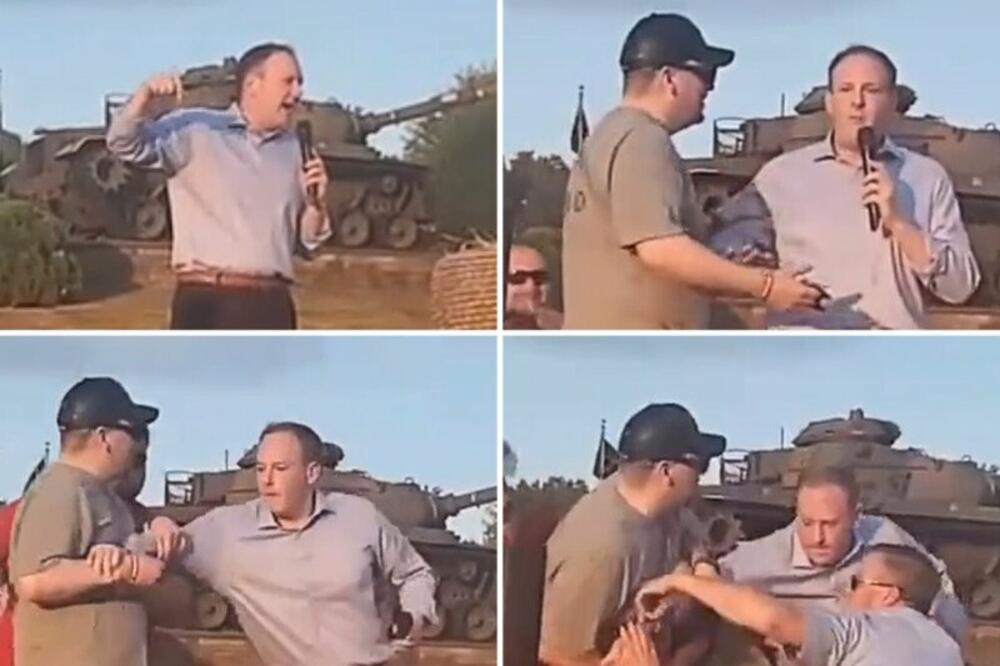 NAPADNUT KANDIDAT ZA GUVERNERA NJUJORKA: Napadač krenuo da ga UBODE, isplivao JEZIV snimak! (VIDEO)