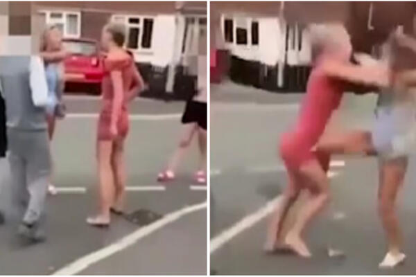 NEVIĐENA MAKLJAŽA NASRED ULICE: Potukle se oko MUŠKARCA, sevale PESNICE na sve strane, OPŠTI HAOS! (VIDEO)