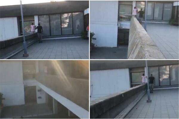 OVO JEDNOSTAVNO NIJE NORMALNO: Otac šeta DETE PO IVICI TERASE, ko je ovde luđi, ON ILI SNIMATELJ? VIDEO