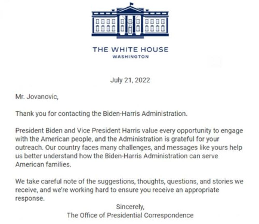 Novak Đoković, Tenis, Džozef Bajden