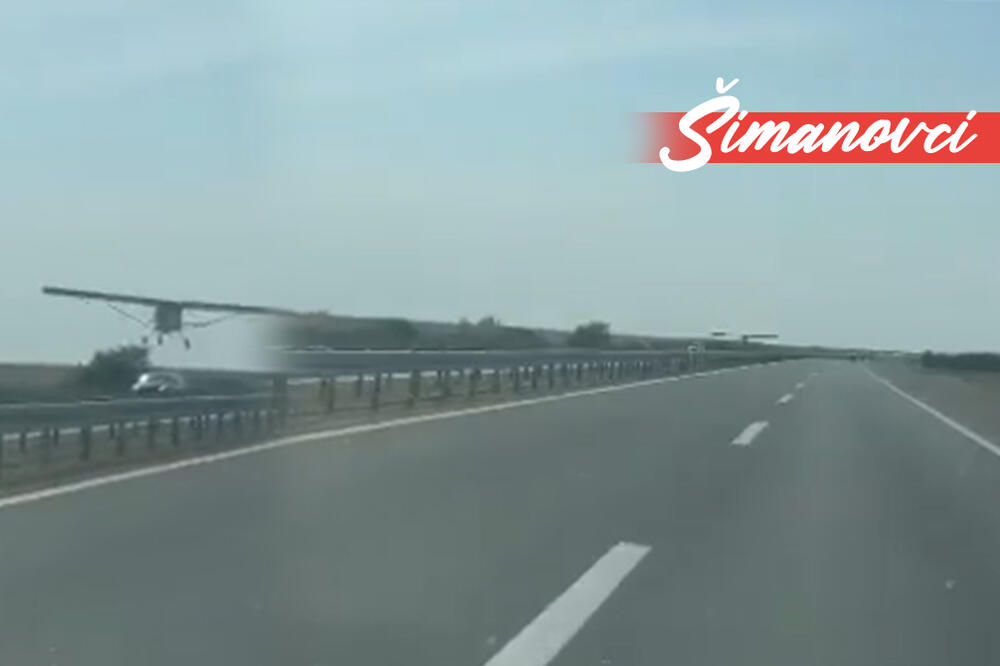 (UZNEMIRUJUĆ VIDEO) LETELICA SE SPUSTILA DO AUTO-PUTA KOD ŠIMANOVACA! Šta se ovo dešava, neko je mogao da POGINE?!