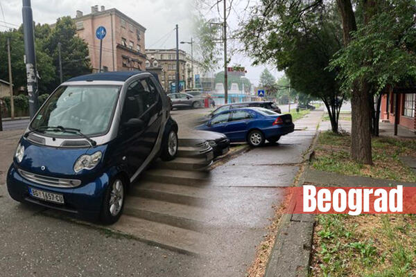 SMART SE "NASUKAO" KAO KIT NA OBALU: Beograđani gledaju u NEVERICI, kako je došlo do OVOGA?! (FOTO)
