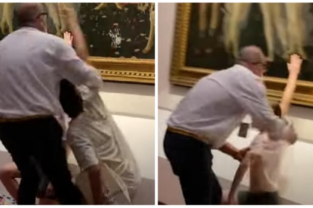 SKANDAL U JEDNOJ OD NAJPOZNATIJIH GALERIJA NA SVETU! Gledajte samo OVO, obezbeđenje ih VUKLO PO PODU! (FOTO)