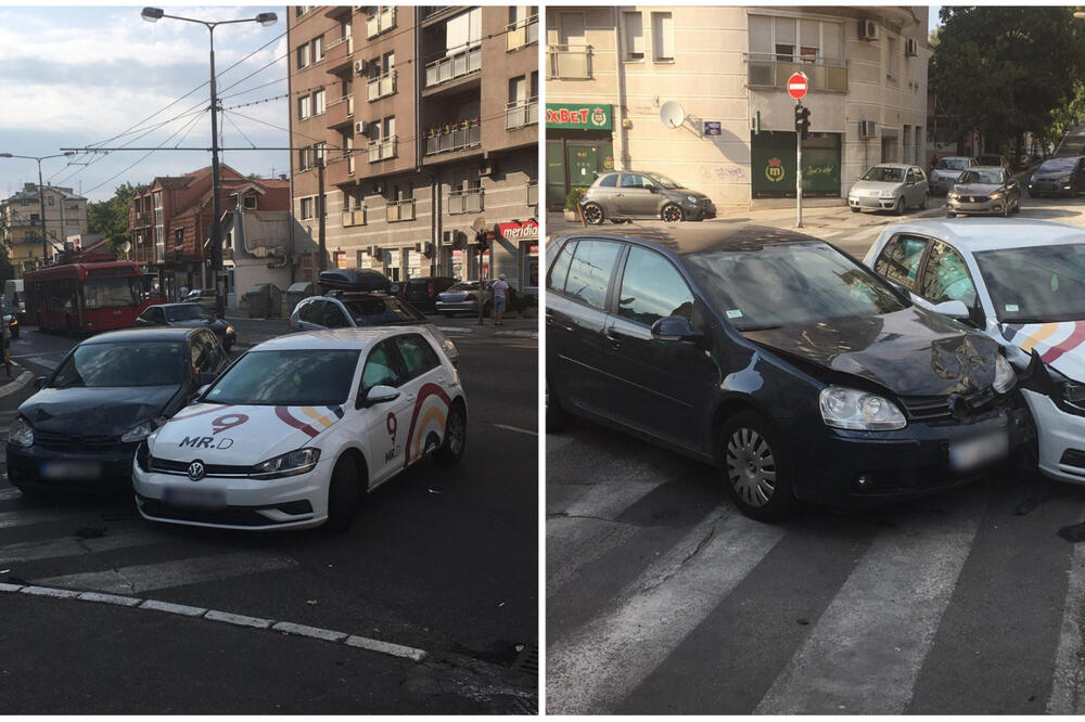 SUDAR U DIMITRIJA TUCOVIĆA: Delovi automobila RASUTI PO PUTU! (FOTO)