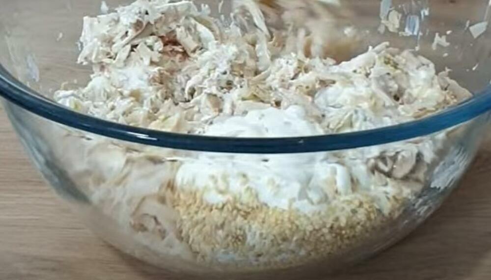 Pileća susam salata, Salata