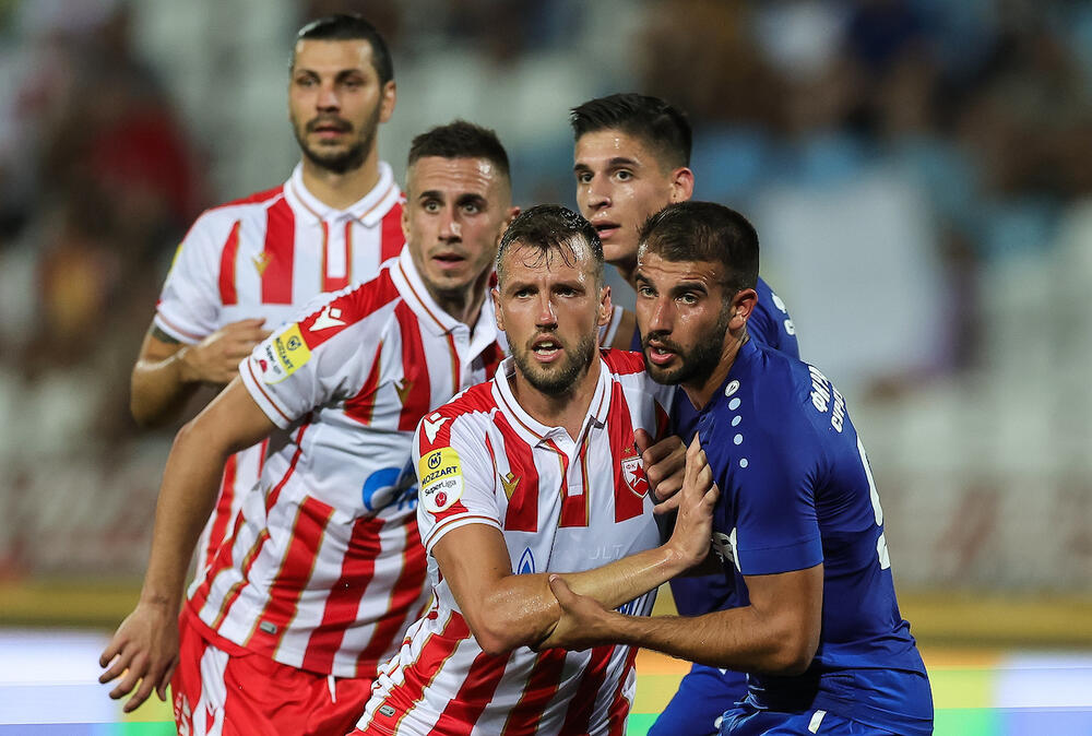 Detalj sa utakmice Crvene zvezde i Radnika iz Surdulice