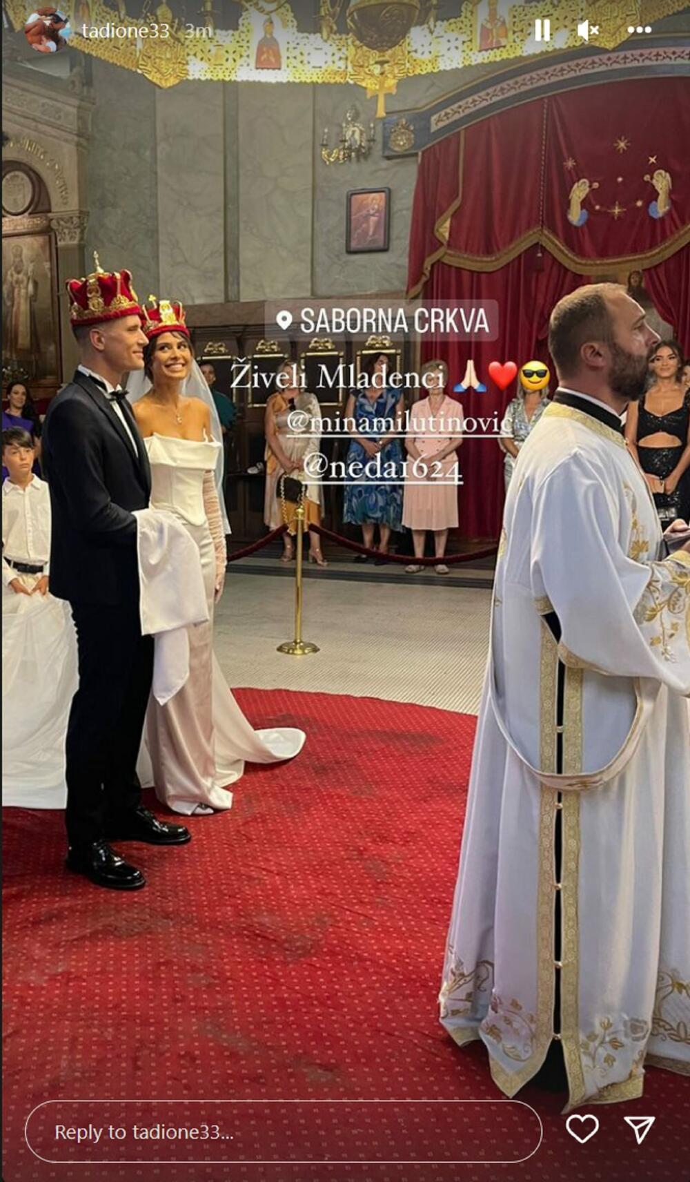 Nemanja i Mina venčanje