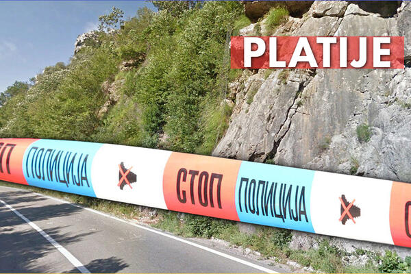 TEŠKA NESREĆA U CRNOJ GORI! Automobil sa srpskim tablicama udario u stenu