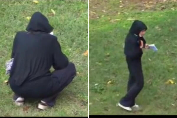 HOROR U PARKU U CENTRU GRADA: Uhvaćena žena u CRNOM kako obavlja "RITUAL", scena će vas ZALEDITI! (VIDEO)