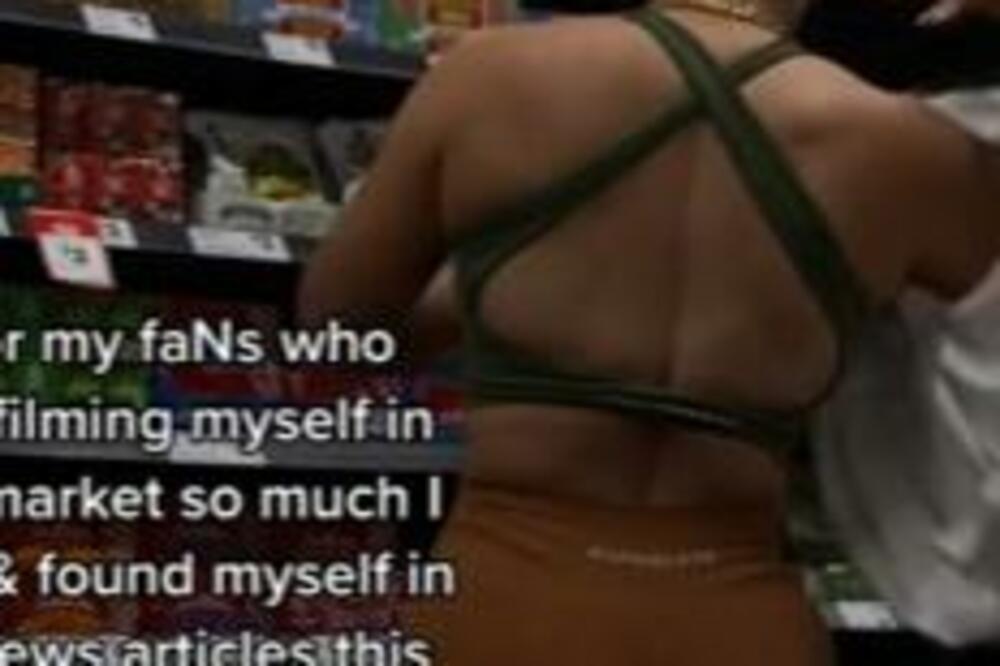 PLAVUŠA BEZ GAĆICA UŠLA U PRODAVNICU, SVE JOJ CE OCRTALO: Prljav prizor SNIMLJEN (VIDEO)