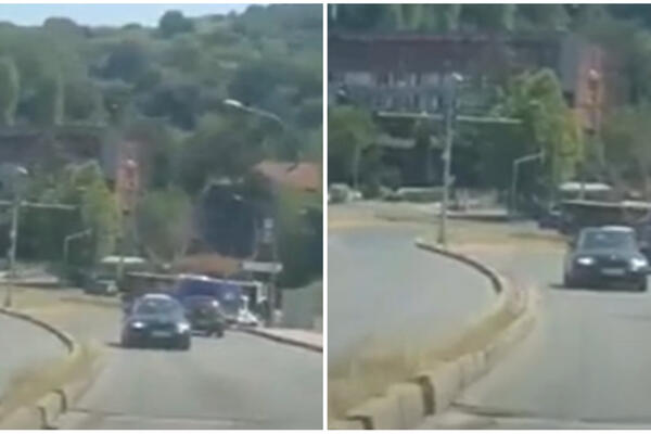 SRBINE, PA GDE SI TI POŠAO, 'LEBA TI? Snimak vozača u Rakovici ZABEZEKNUO sve (VIDEO)