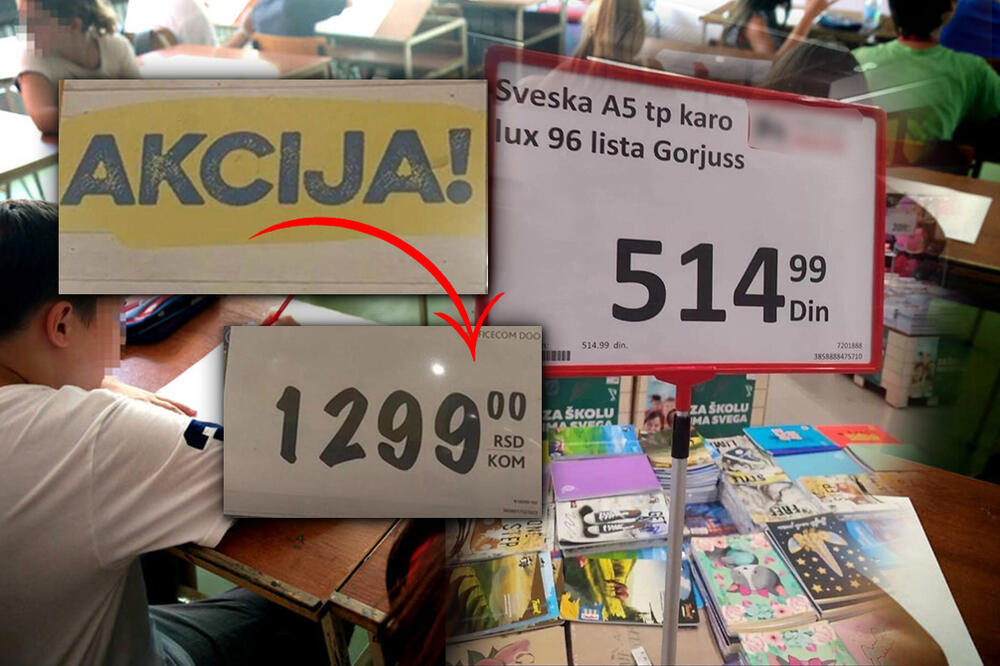 CENA SVESKE U BG KAO KILOGRAM MESA: Roditeljima će se DIĆI KOSA NA GLAVI kada vide ove basnoslovne CIFRE! (FOTO)