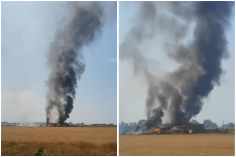 GORI SALAŠ U ZRENJANINU: Vatra odnela SVE pred sobom, PLAMEN se širi velikom BRZINOM! (VIDEO)