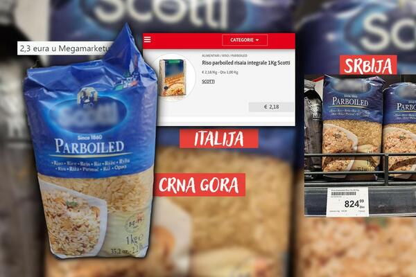 ISTI PIRINAČ KOD NAS 824 DINARA, U CRNOJ GORI 270, U ITALIJI 255: Gori Tviter, JE L' MOŽE PILAV BEZ NJEGA? (FOTO)